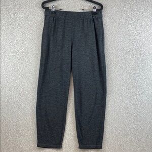 Outdoor Voices Cloud Knit pull on sweat pants S heathered gray black super soft